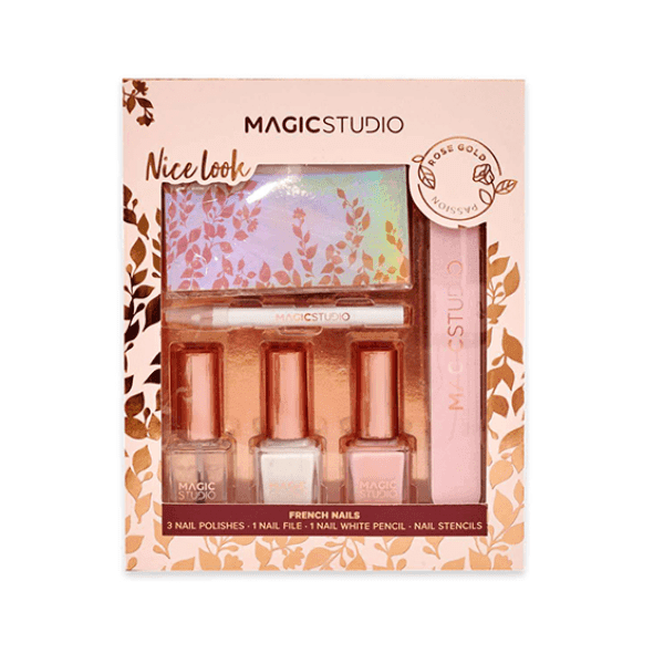 Magic Studio Rose Gold French Nails