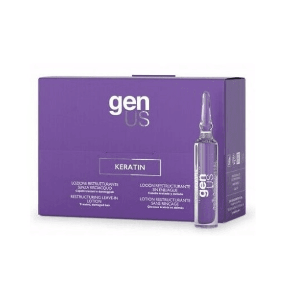GenUs Keratin Lozione Ristrutturante Senza Risciacquo 12X10ml