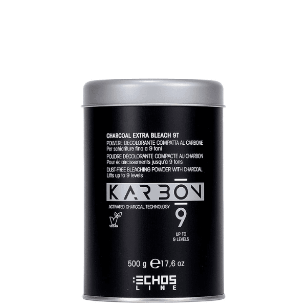 EchosLine Karbon9 Polvere Decolorante al Carbone fino a 9 Toni 500gr