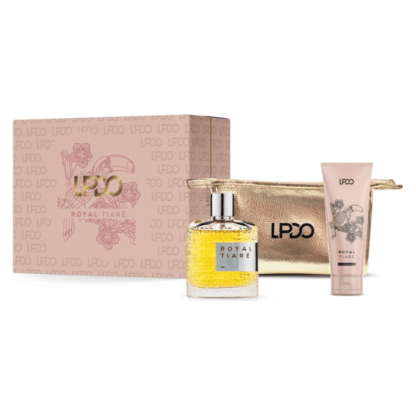 LPDO Royal Tiarè Coffret Edpi 100ml + Body Lotion 100ml + Pochette