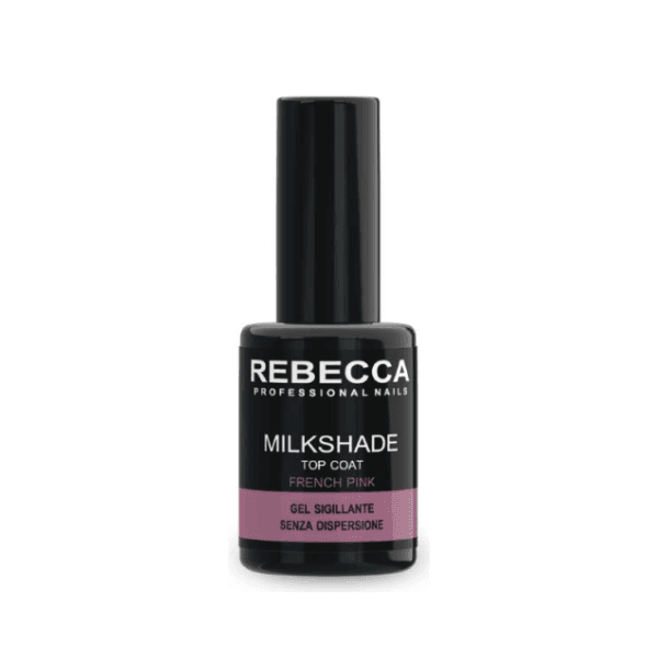 Rebecca Top Coat Milkshade French Pink Gel Senza Dispersione 10ml