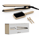 Melcap Piastra Round & Sleek Gold Shine Edition con Spazzola e Pinze