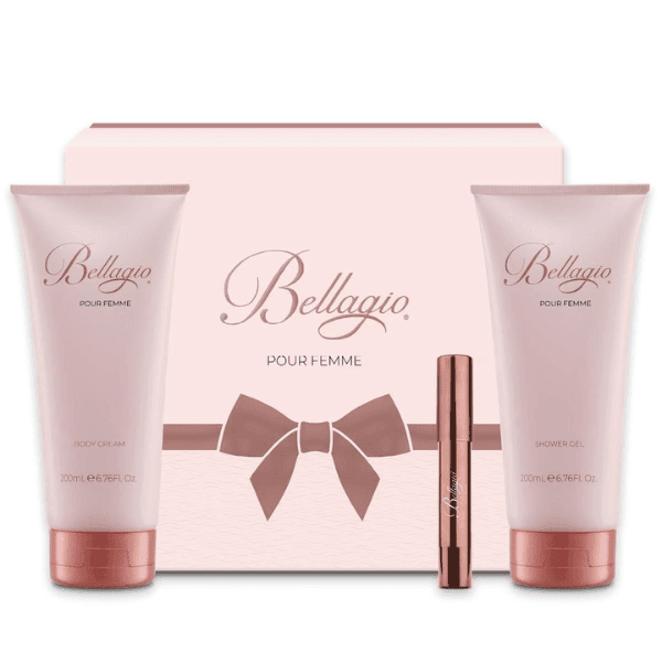 Bellagio Gift Set (Shower Gel 200ml + Body Lotion 200ml + Penna Profumo)
