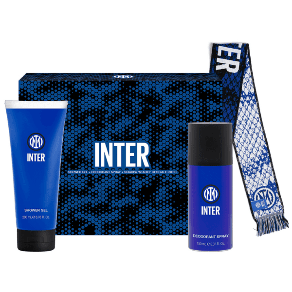 Inter Deodorant Spray 150ml & Shower Gel 200ml + Sciarpa "Stadium" Ufficiale