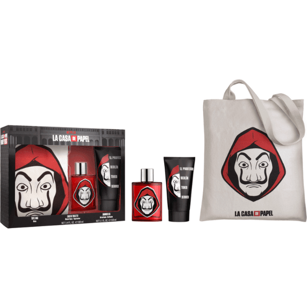 La Casa Di Carta Set Eau de Toilette 100ml + Shower Gel 150ml + Borsa
