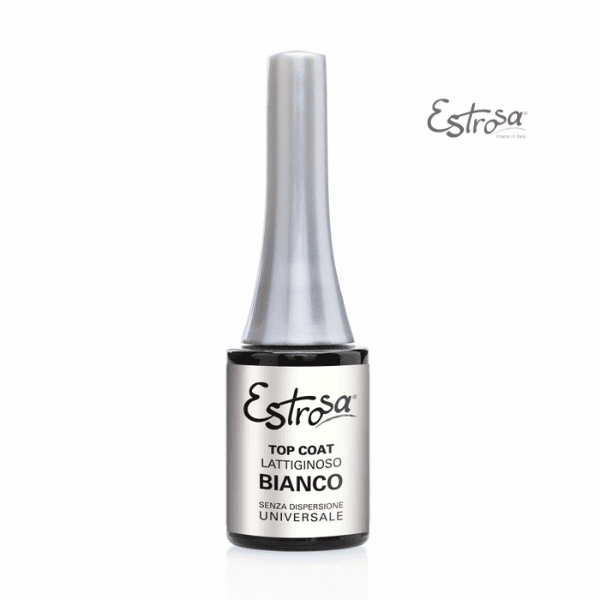 Estrosa Top Coat Lattiginoso Bianco Senza Dispersione 14Ml