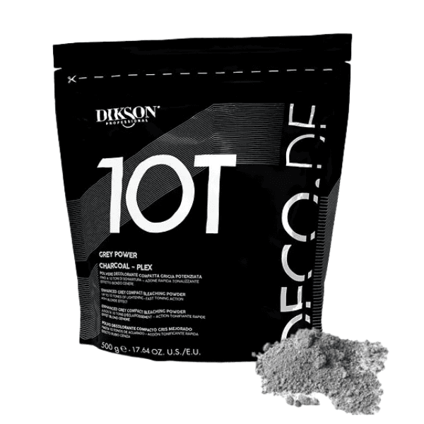 Dikson Grey Powder Charcoal Plex Polvere Decolorante Grigia Potenziata 500g