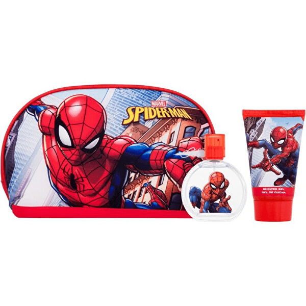 Spiderman Set Eau De Toilette 50ml + Shower Gel 100ml + Borsellino