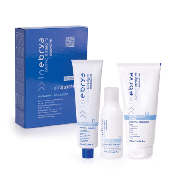 Inebrya Bionic Straight Ammonia Free Sistema Stirante - Kit 3 Steps 150+100+200ml