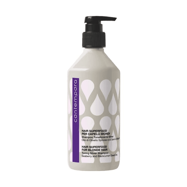 Contempora Hair Superfood Per Capelli Biondi Shampoo Tonalizzante Silver 500ml