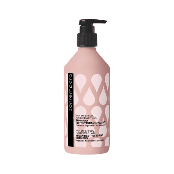 Contempora Hair Superfood per Capelli Fragili Shampoo Ristrutturante Vegano 500ml