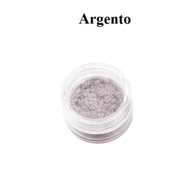 Estrosa Polvere velvet manicure Argento Effetto Velluto