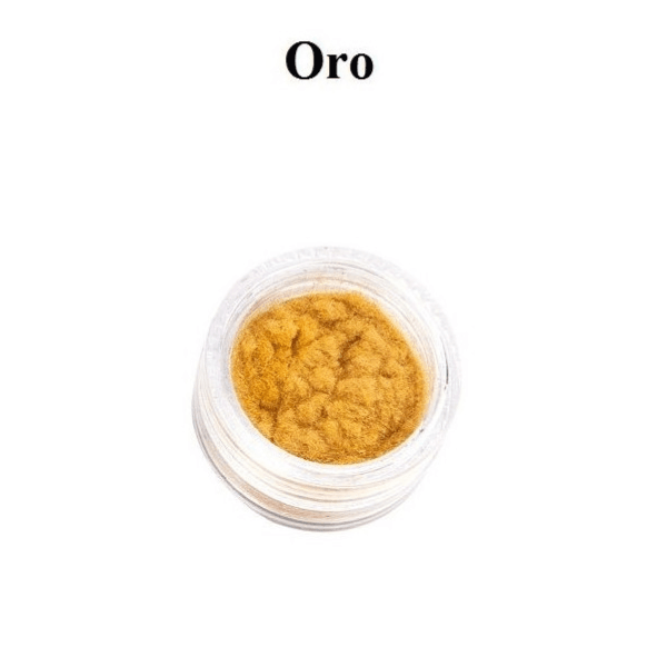 Estrosa Polvere velvet manicure oro Effetto Velluto