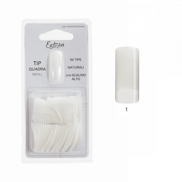 Estrosa Refill Tip Naturale Quadra 50Pezzi N.1