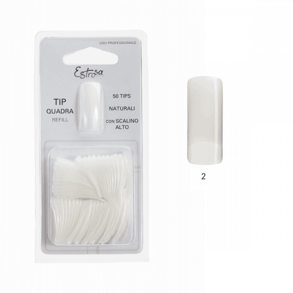 Estrosa Refill Tip Naturale Quadra 50 Pezzi N.2