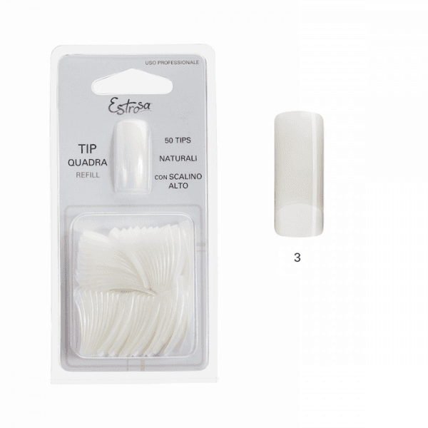 Estrosa Refill Tip Naturale Quadra 50 pezzi N.3