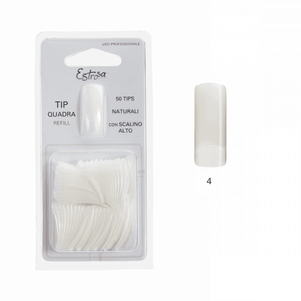 Estrosa Refill Tip Naturale Quadra 50 Pezzi N.4