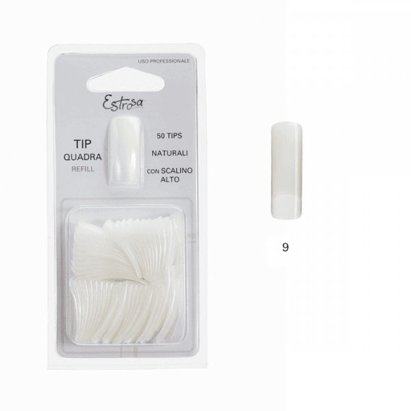 Estrosa Refill Tip Naturale Quadra 50 Pezzi N.9