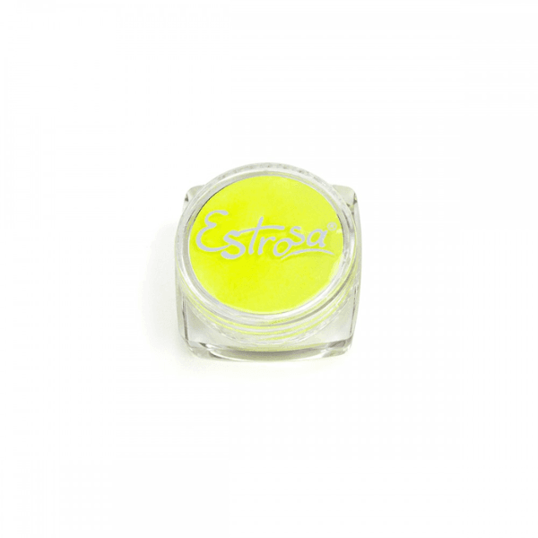 Estrosa Polvere Fluo Yellow Polvere Per Unghie