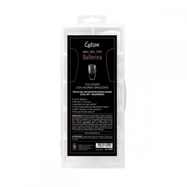 Estrosa Nail Gel Tips Ballerina 12Misure 240pz