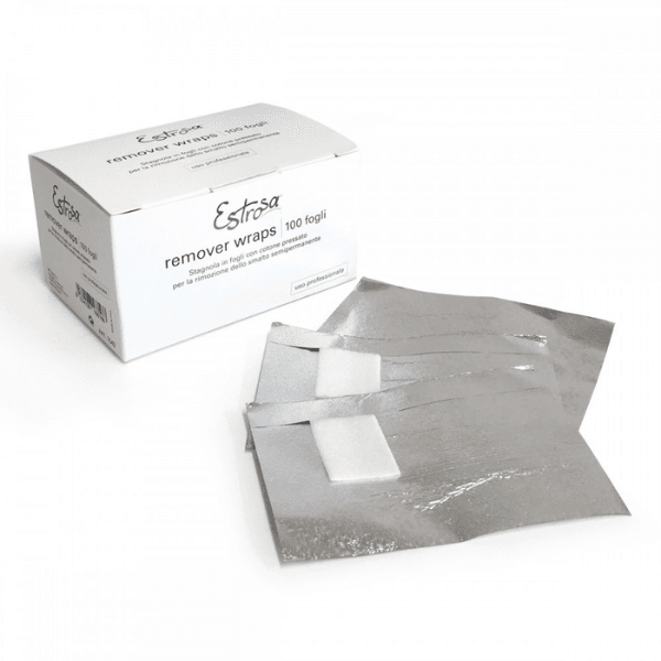 Estrosa Remouver Wraps-100 PZ Stagnole per Rimozione Gel