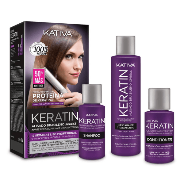 Kativa Keratin Liscio Brasiliano Xpress New Formula Doppia Cheratina Vegetale