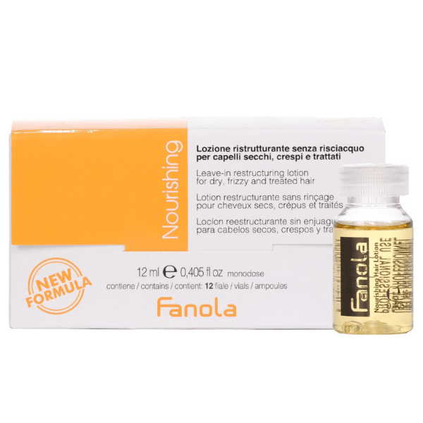 Fanola Nourishing Lozione Ristrutturante Senza Risciacquo 12x12ml