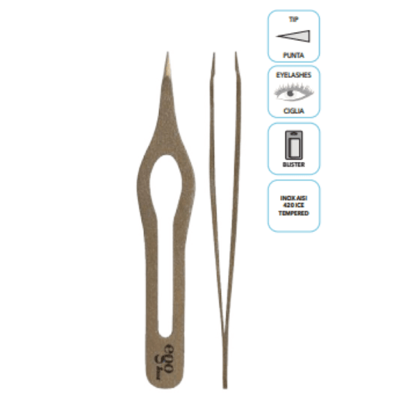 Ego Inox Pinzetta Punta Spillo Amery 9cm