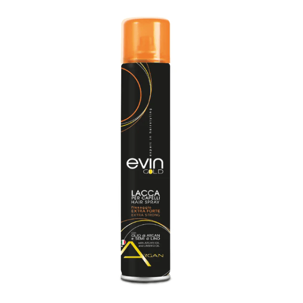 Evin Rhose Gold Lacca Per Capelli Extra Forte Argan e Semi di Lino 500ml