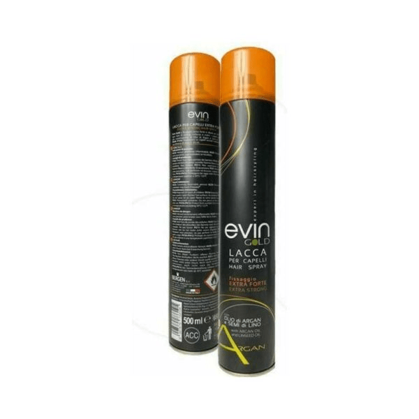 Evin Rhose Gold Lacca Per Capelli Extra Forte Argan e Semi di Lino 750ml
