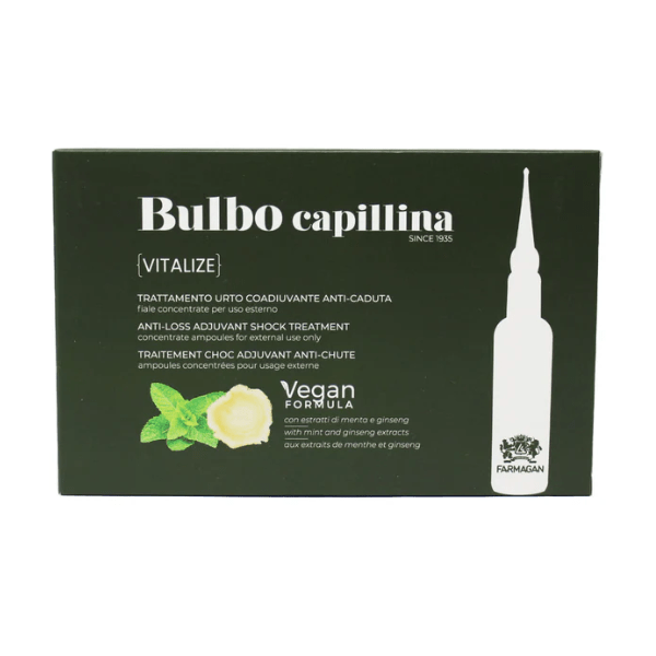 Farmagan Bulbo Capillina Cleanse Fiale Purificanti Coadiuvanti Anti-Forfora Vegan 10x7,5ml