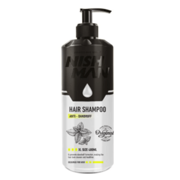 Nishman Hair Shampoo Anti-Dandruff XL Size 480ml