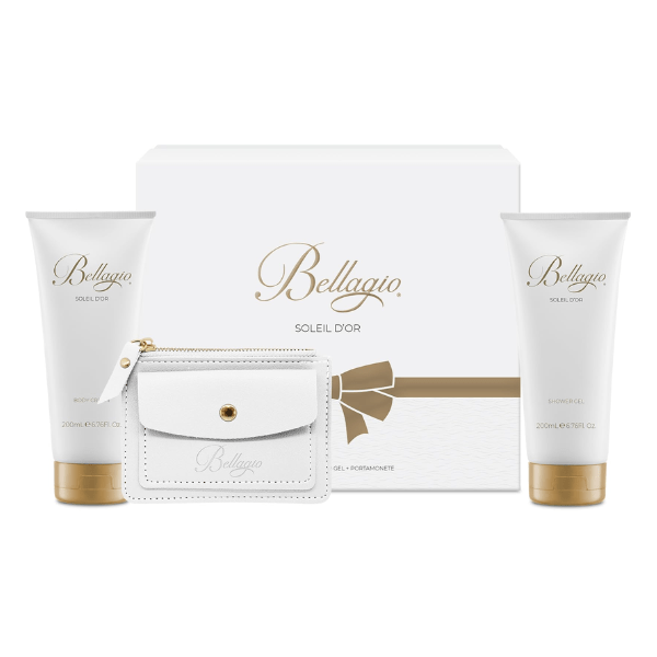 Bellagio Soleil D'or Gift Set (Shower Gel 200ml + Body Lotion 200ml + POrte Monete)