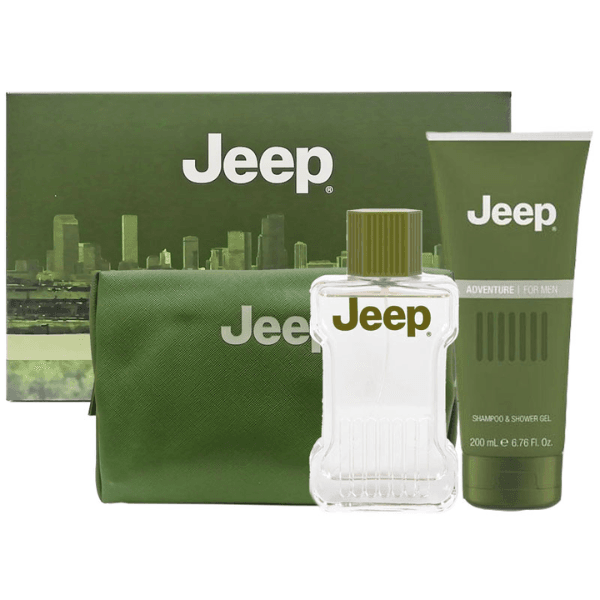 Jeep Adventure Shampoo & Shower Gel + Aftershave Balm+  Beauty Case