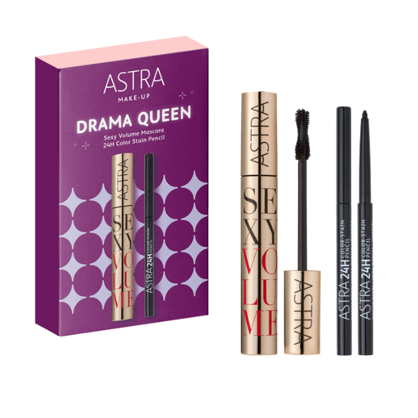 Astra Make Up Drama Queen Set Matita Occhi + Mascara Volume