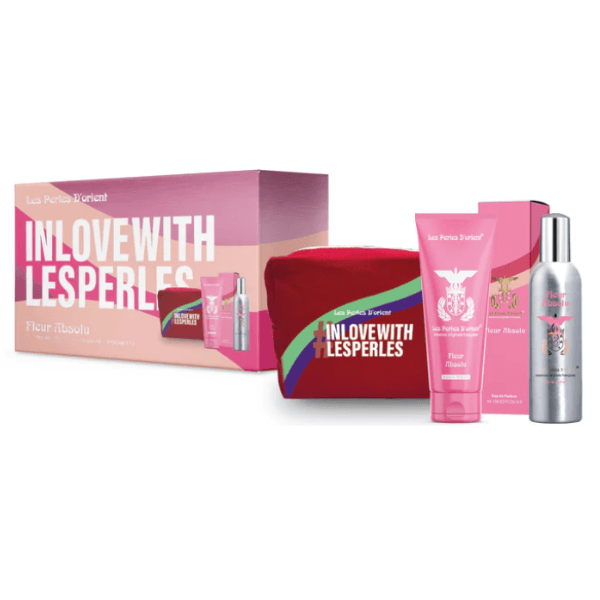Les Perles D'orient Coffret 2025 Fleur Absolu EDP 150ml + Body Wash 100ml + Pochette