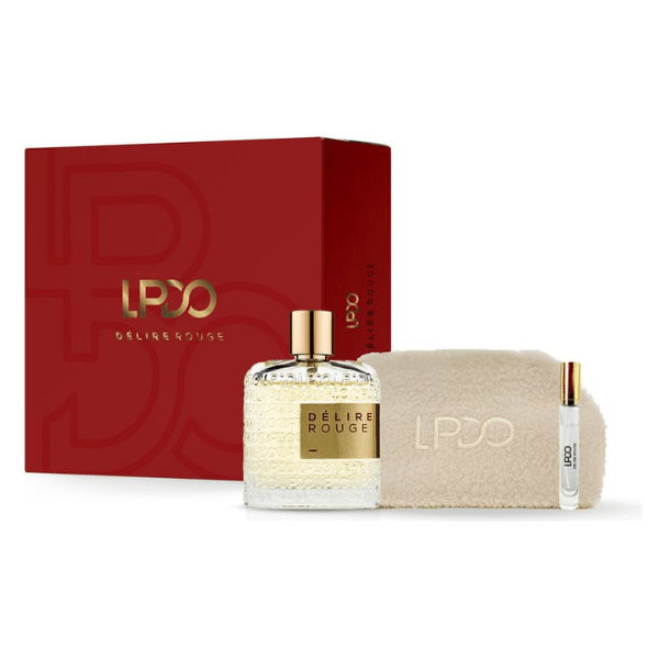 LPDO Coffret 2025 Delire Rouge EDP 100Ml + Travel 10ml + Pochette
