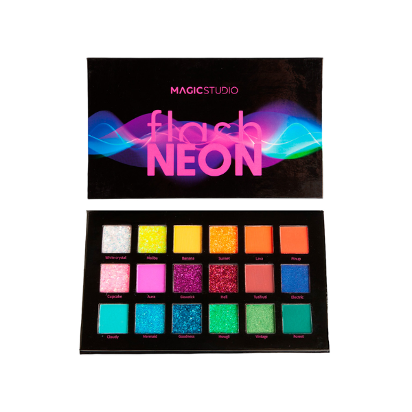 Magic Studio Flash Neon Eyeshadow Palette 18 C