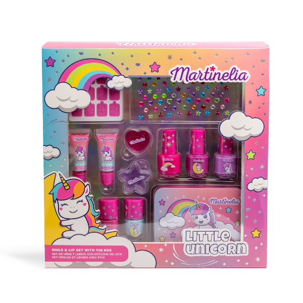 Martinelia Little Unicorn Nail & Lip Set Whit Tinbox