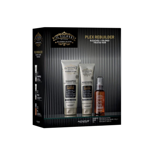 Alfaparf Il Salone Milano Plex Rebuild Shampoo 250ml + Mask 150ml + Oil 100ml
