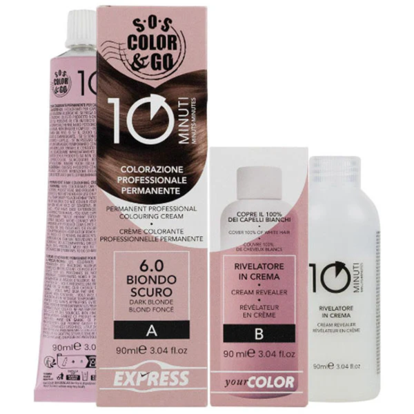Alama S.O.S. Color & Go 10 minuti Colorazione Professionale Permanente 6.0