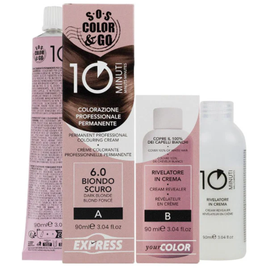 Alama S.O.S. Color & Go 10 minuti Colorazione Professionale Permanente 6.0
