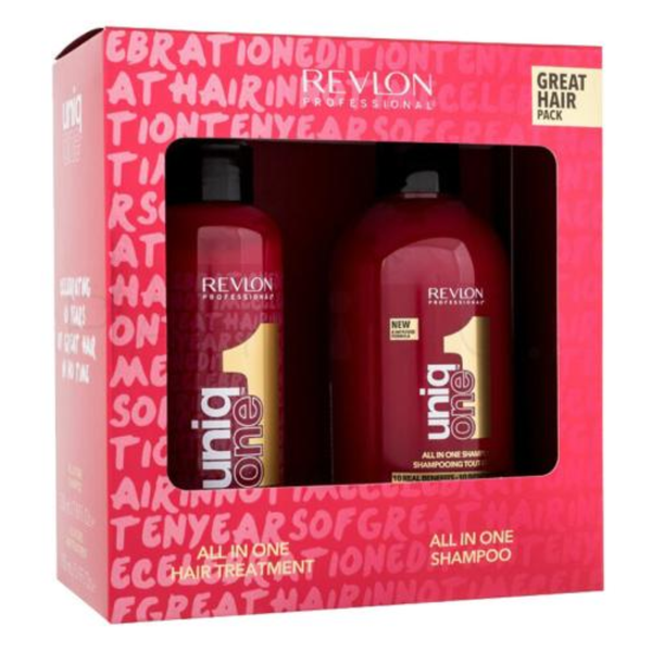 Revlon Uniq One All In One Hair Treatment 150ml + All in One Shampoo 230ml