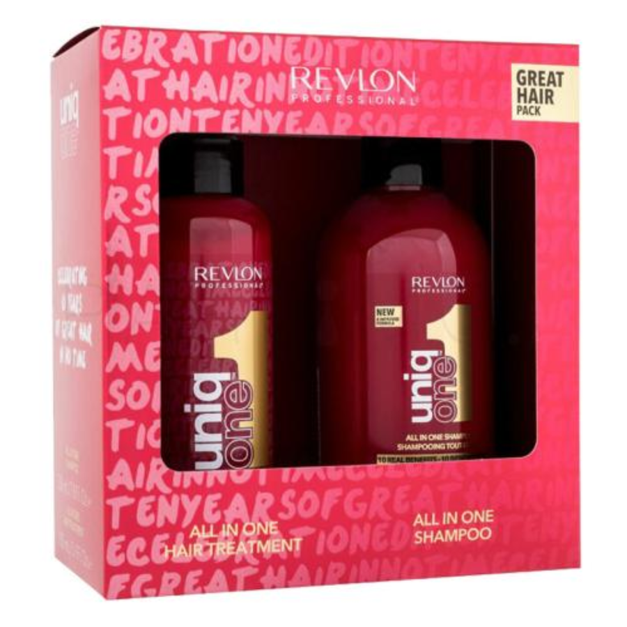 Revlon Uniq One All In One Hair Treatment 150ml + All in One Shampoo 230ml