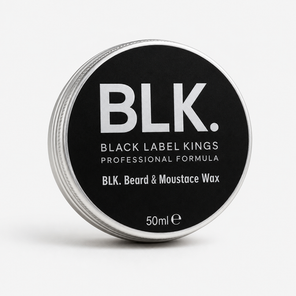 BLK. Black Label King Beard & Mustace Wax Cera per Barba e Baffi 50ml