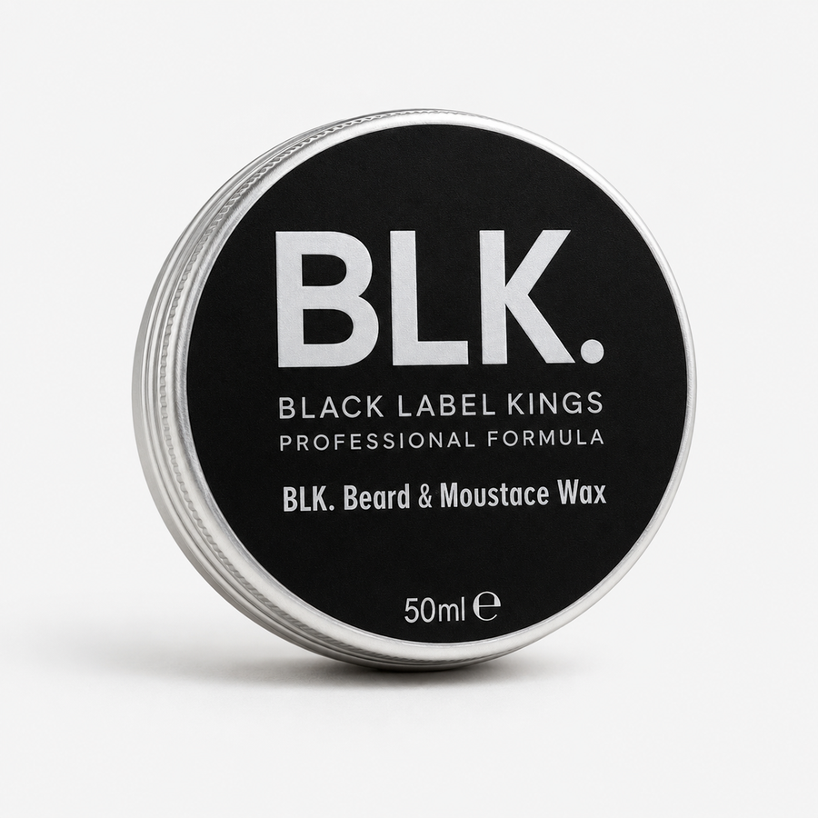 BLK. Black Label King Beard & Mustace Wax Cera per Barba e Baffi 50ml