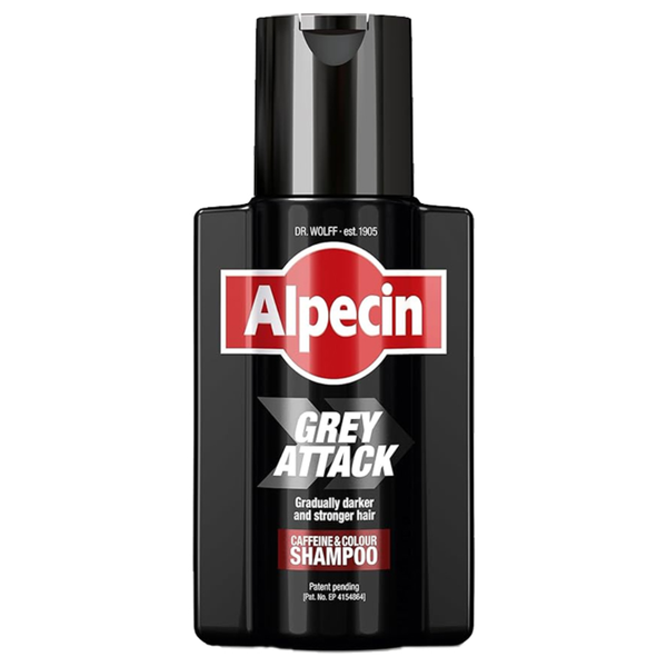 Alpecin Grey Attack Shampoo Caffeine & Colour Capelli Gradualmente Più Scuri e Forti 250ml