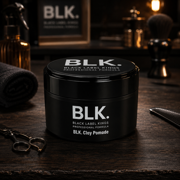 BLK. Black Label King Clay Pomade Cera Look Asciutto e Naturale Effetto Opaco 100ml