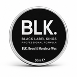 BLK. Black Label King Beard & Mustace Wax Cera per Barba e Baffi 50ml