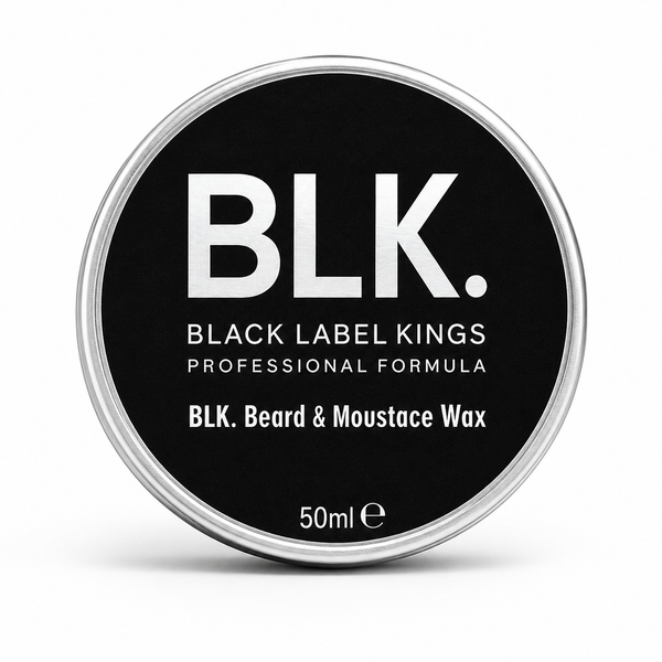 BLK. Black Label King Beard & Mustace Wax Cera per Barba e Baffi 50ml